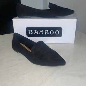 New! ✨ “Bamboo” Women's Black Suede Loafers Flats- Size 8.5